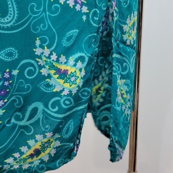 DIANE VON FURSTENBERG Vintage Paisley Maxi Dress size 1X/2X - Picture 4 of 13